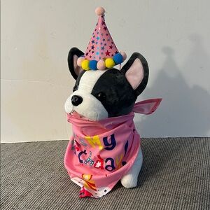 Pink Dog Birthday Bandana and Party Hat Set NEW celebrate your fur baby in style